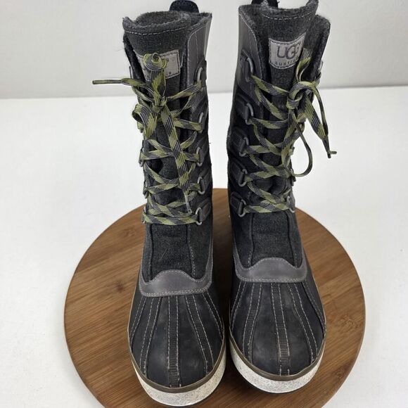 UGG Australia Boots Womens Size 9 Waterproof Winter Duck Lace Up Warm 1001743 - Picture 4 of 16